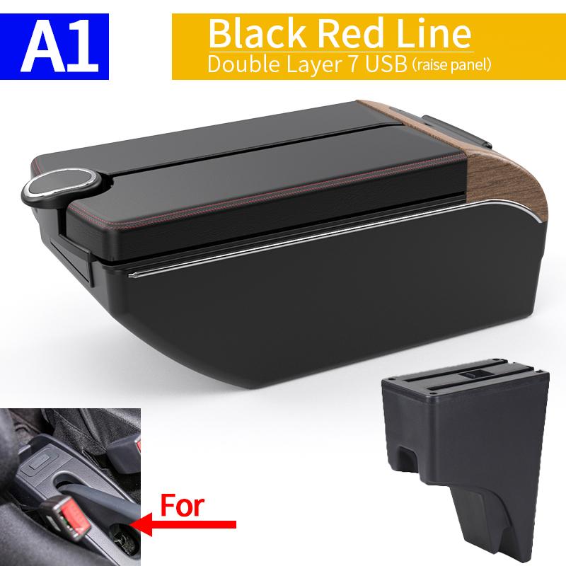 BEP1 For Perodua Bezza armrest car center console interior modification accessories multi-functional USB storage box car decoration