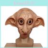 Realistic Dobby Elf Cosplay Mask Halloween Costume Headgear Prop Brown Latex Animal Style
