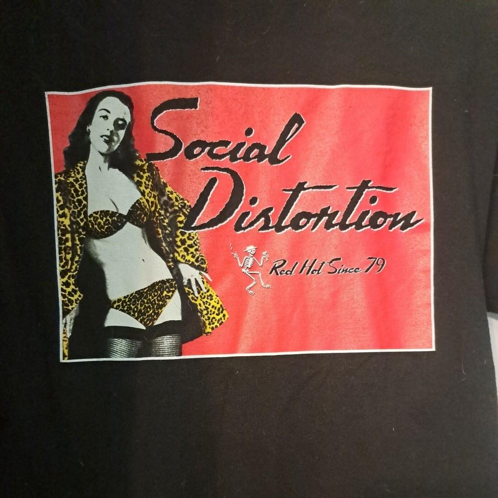 Social Distortion Concert TShirt Red Hot since 79 Black Tshirt BT122 Unisex T-Shirt S