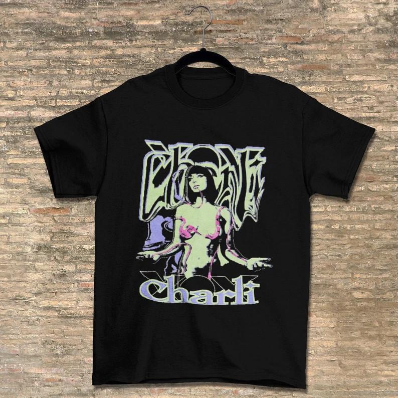 Унисекс Хлопковая Футболка Charli XCX Мировой Тур Все Размеры S-5XL Унисекс Футболка XXL