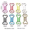 Creative Bone-Shaped Paper Clips: 100-Piece Colored Metal Bookmark and Office Stationery Set