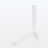 MUJI Polypropylene Bag 12cm Wide x Deep x 1cm Pack of 5 Clips, Semi-Transparent, Large, 1.5cm High, 12057086,