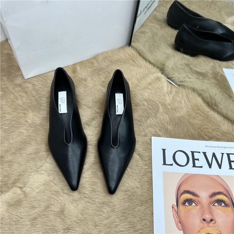 Bailamos Neue Damen Flache Schuhe Mode Spitze Flach zum Hineinschlüpfen Elegante Ballerinas Weiche Flache Ferse Kleid Einzelne Schuhe