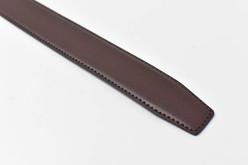 [United Colors of Benetton] Easy-to-attach slide-lock belt, auto-lock, no holes, checkered pattern, BNMB1025, chocolate, Japan. Maximum length approx.