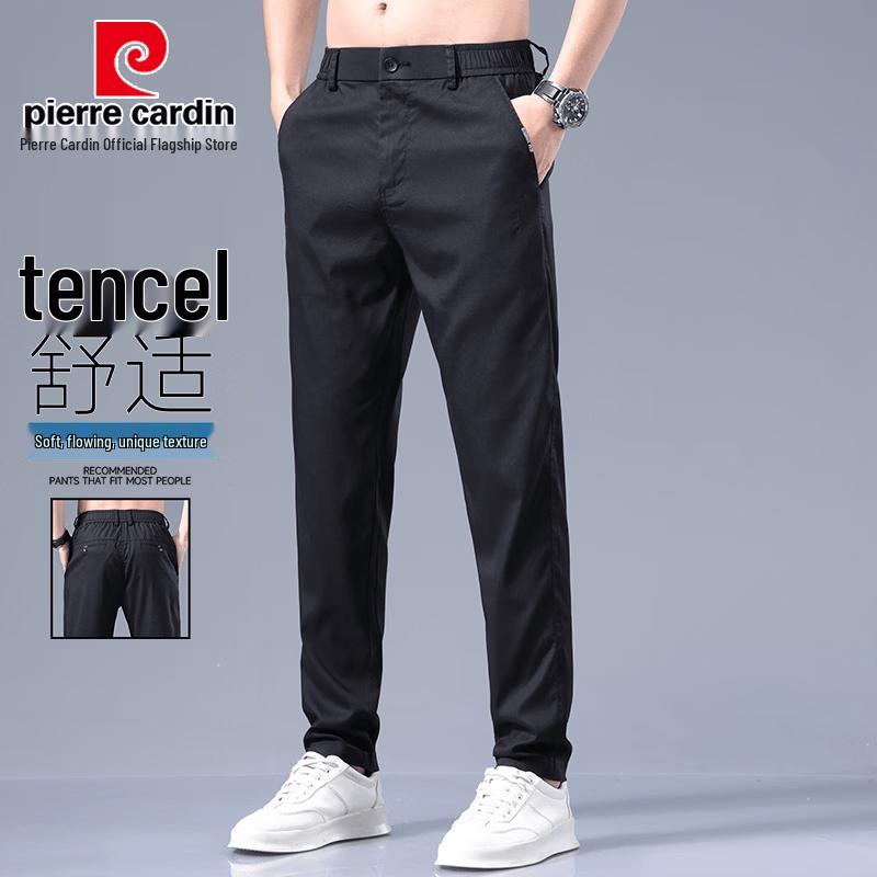 Pierre Cardin Men s Lyocell Blend Straight-Leg Casual Pants 30
