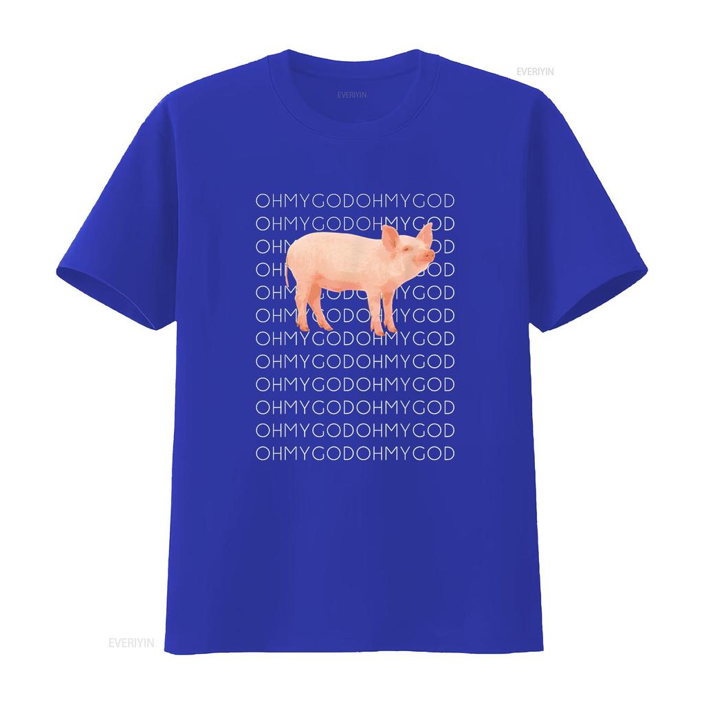 Shane Dawson Oh My God Tričko s prasátkem vintage Vyprané módní Unisex grafický Top Pro Každodenní Nošení Mírně Měkké designové oblečení