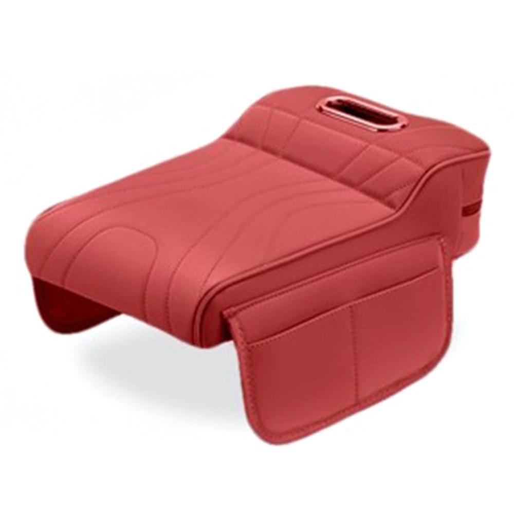 Memory Foam Car Armrest Box with Storage Pocket Storage Pocket Cushion  Auto Interior Accessories красный