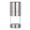 Manual Pepper Mill Stainless Steel Body Transparent Glass Container For Fresh Ground Spices Salt Herb Grinder Kitchen Gadget