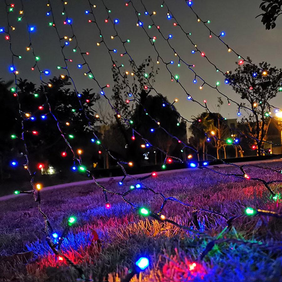 100M 1000 LED Christmas Fairy Light Outdoor Christmas Tree String Light Green Wire 8 Modes Waterproof Plug in Garland Light