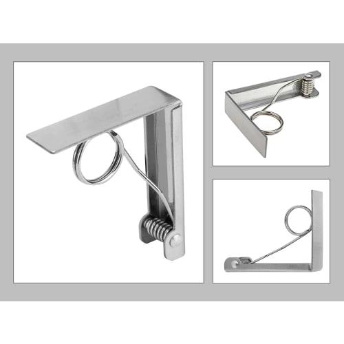 XP Design Stainless Steel Tablecloth Clips, for Fixing Tablecloths and Table Covers, Grips, Anti-Slip, and Prevents Slippage (Silver, 6 Clips/b)