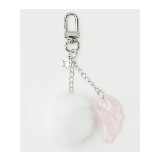 [Wego] Fur Angel Keychain Cute Girly Gift Present School Ladies
