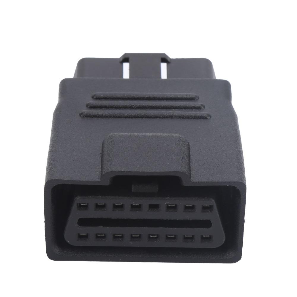 ABS OBD2 Connector Male To Female 16Pin OBD2 Adapter OBD Port Extension  OBD2 Interface Extension