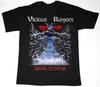 Vtg Vicious Rumors Band Schweres Baumwoll-Shirt in Einheitsgröße Unisex Schwarz BL323