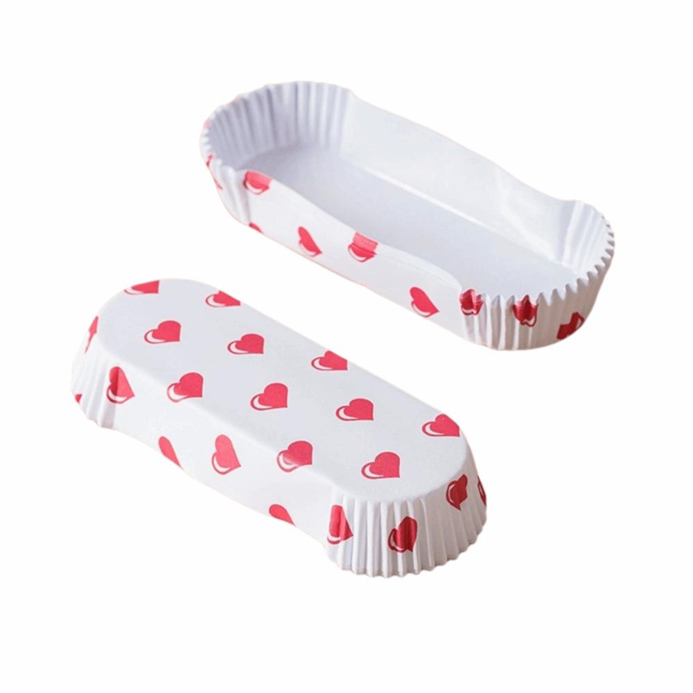 200Pcs Boat Shape Baking Cup Mold Greaseproof Bread Paper Holder Cupcake Liners Oven Safe