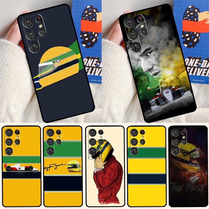 Ayrton Senna F1 Phone Case For Samsung Galaxy S25 S24 Ultra S9 S10 S20 S21 S22 Plus S23 FE S24 FE Cover