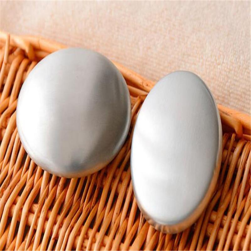 Stainless Steel Soap Shape Deodorize Smell From Hands Retail Eliminating Kitchen Bar Bathroom Soap Useful Tools Smell Soap Bar