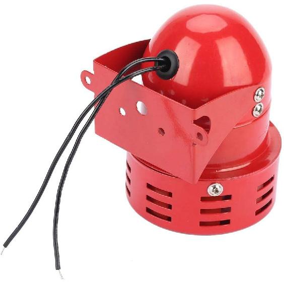 Walfront Motor Alarm Horn Siren Buzzer 220V 120DB MS-190 Red