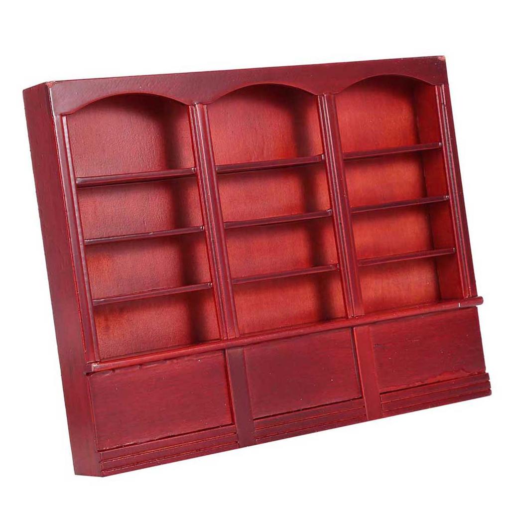 1:12 Doll House Accessories   Bookshelf Display Cabinet Bookcase Furniture Toy White