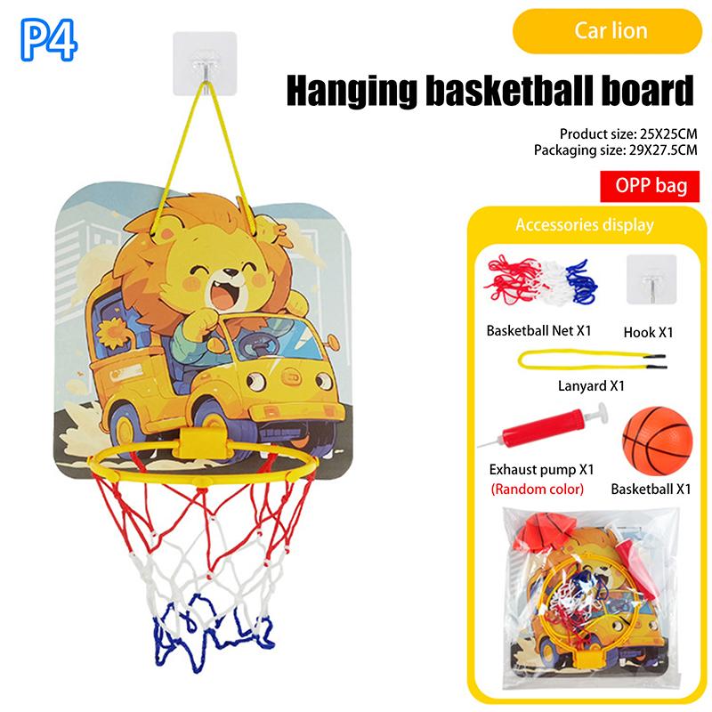 Supports de basket-ball réglables pour enfants Forme d'animaux de dessin animé Panier de tir Sport intérieur extérieur Jeu de société Jouets pour enfants