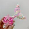 Girl Hair Clip Shine Sequins Mermaid Tail Hairpin with Cute Seashell Hair Accessories Girl Hairpin Mermaid Theme Metal Styling Clip Jewelry