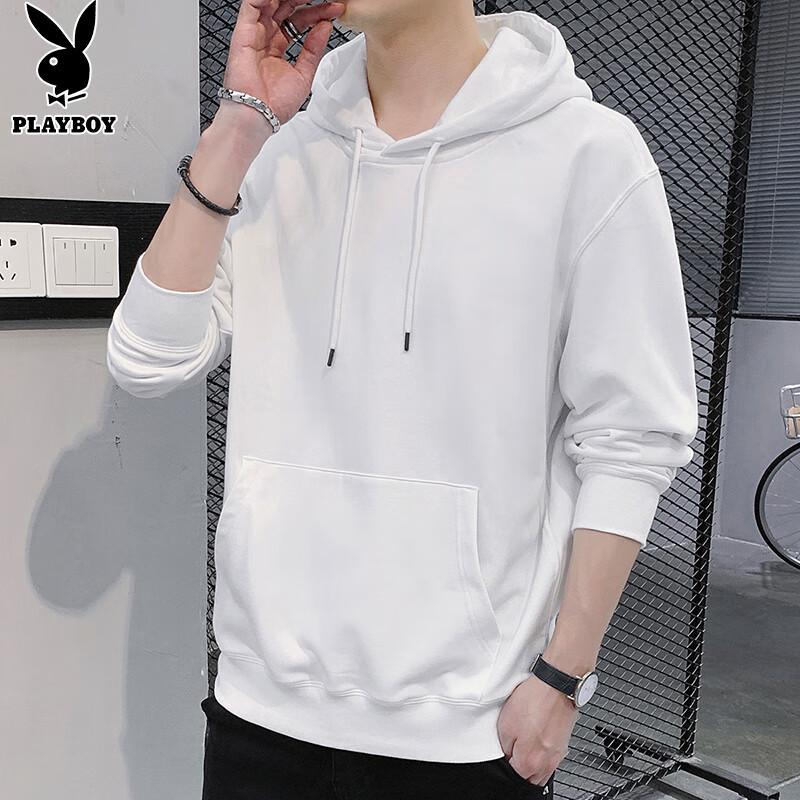 

Playboy Men s Casual Loose Hooded Sweatshirt XL