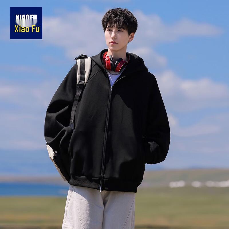 

Xiaofu Men s Casual Zip-Up Hooded Sweatshirt XL