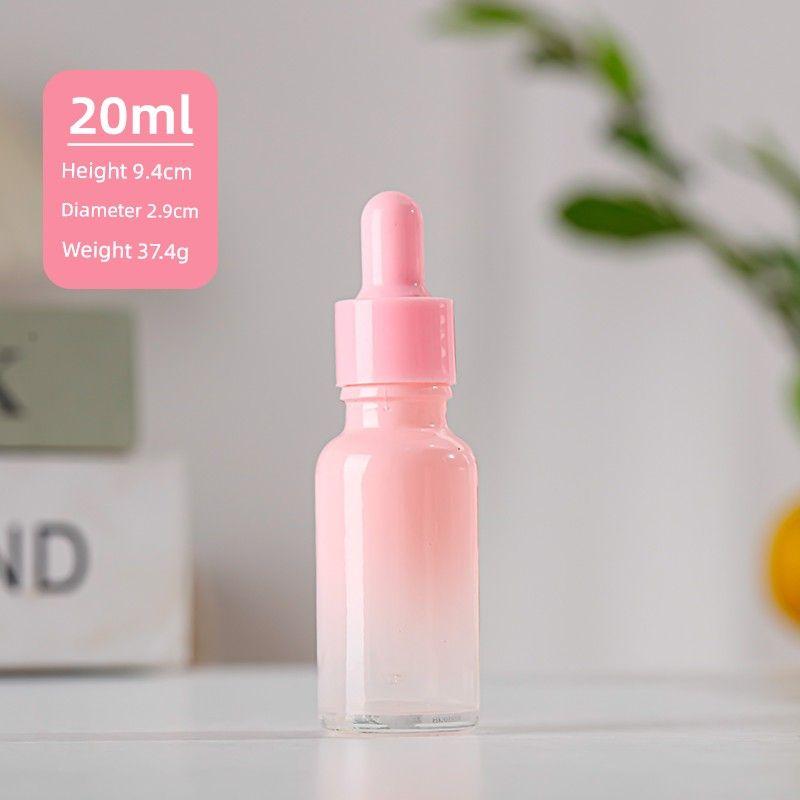 30ml Dropper Essential Oil Bottle Portable Dispensing Cosmetic Bottle 20ml Empty Glass Bottle Skin Care Products Essence Bottle