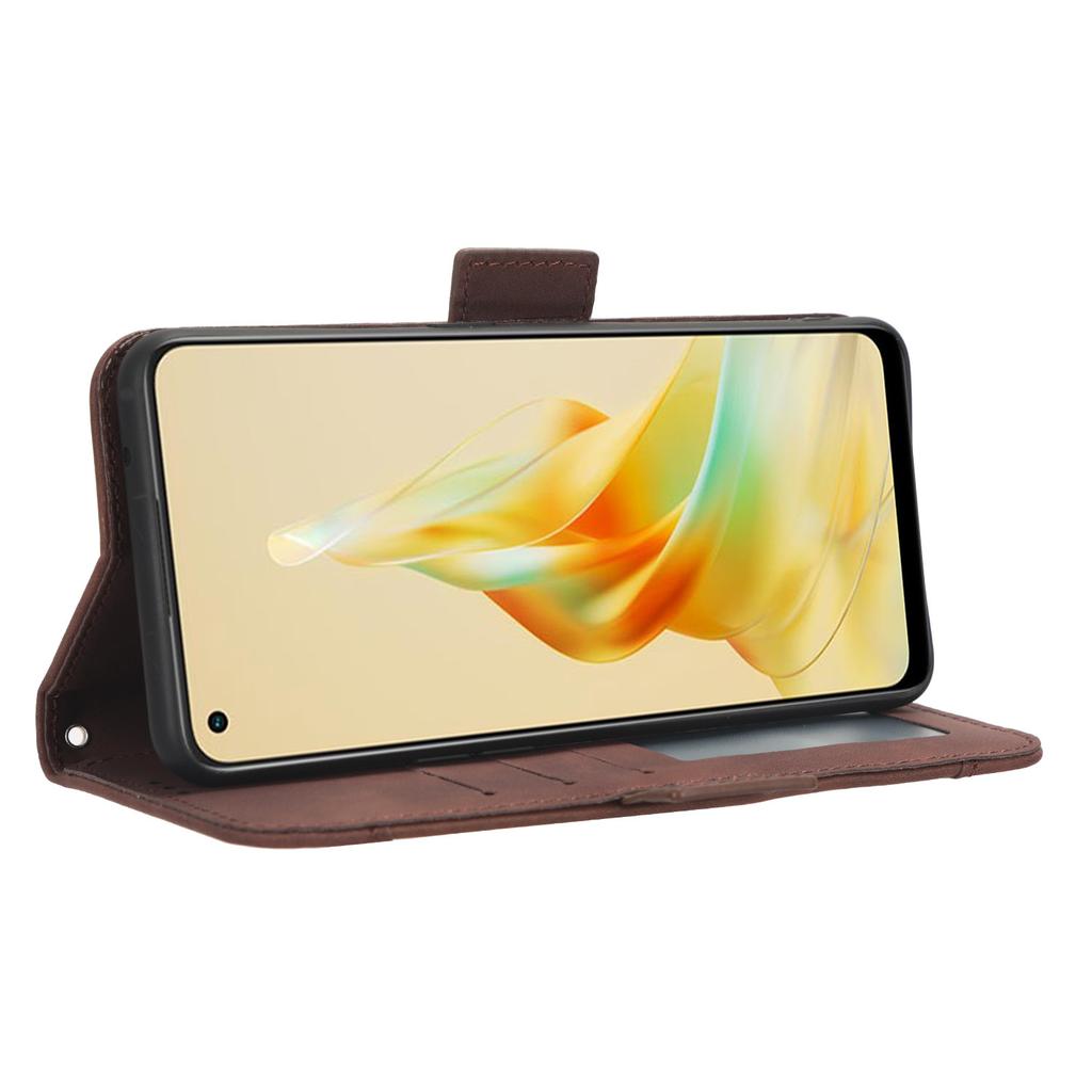 For Oppo Reno8 T 4G Cell Phone Cover Multiple Card Slots PU Leather Wallet Phone Stand Case