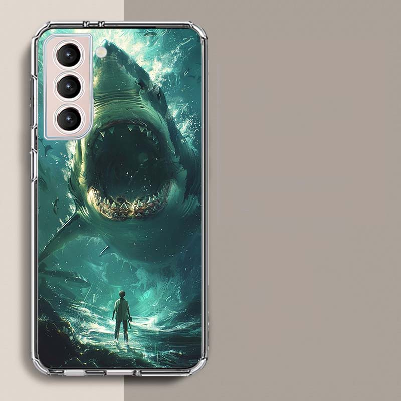The Mouth of the Deep Sea Evil Shark Phone Case For Samsung A16 A26 A36 A56 A17 A15 A25 A35 A55 A14 A24 A34 A54 A04S A05S Galaxy