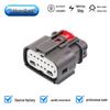 Black Automotive Wire Harness Connector 160111-6001/160112-6001, Large & Small Hole Vehicle Connector.