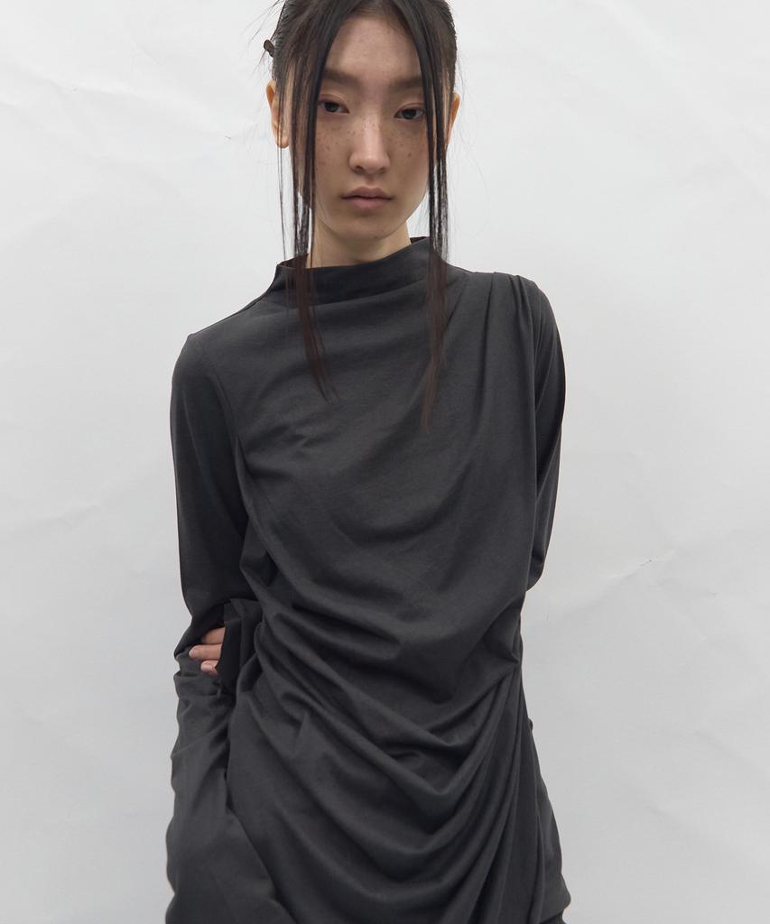 BLR Soft Draping Long Sleeve Gray