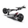 OOTD T90 noir gris double moteur puissance 60V31.2AH batterie pneu tout-terrain 13 pouces frein hydraulique avec bande lumineuse acrylique trottinette électrique ville tout-terrain