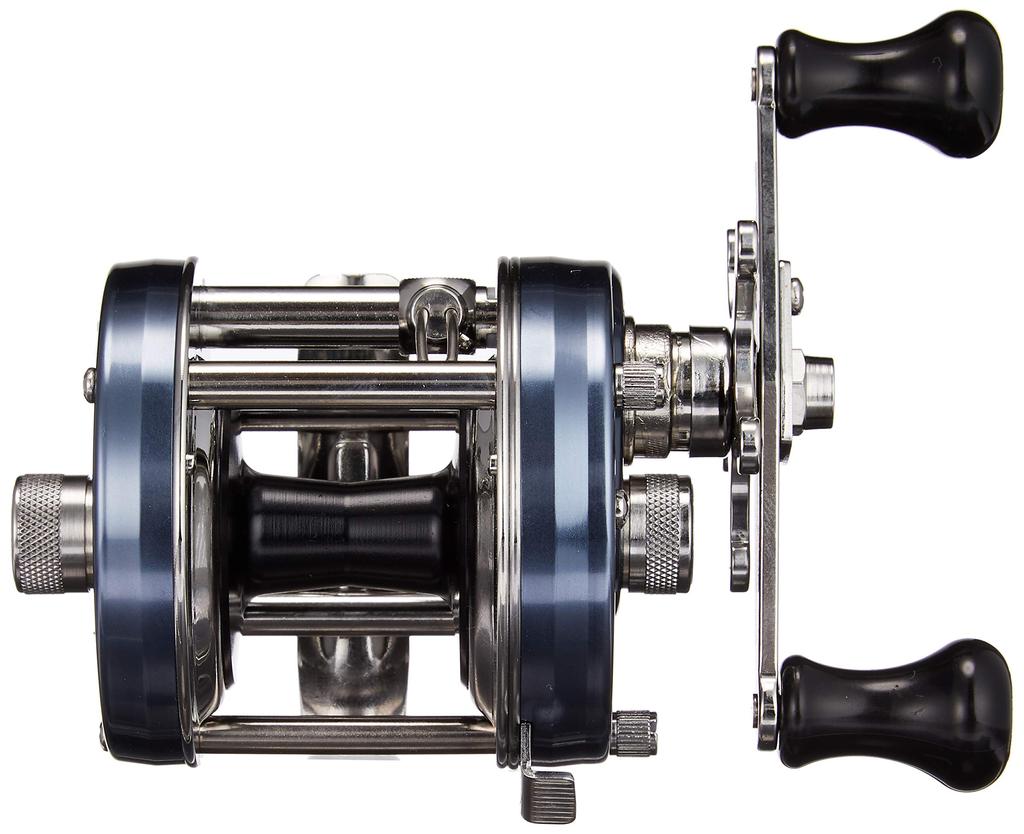 AbuGarcia Ambassador 5500CS Rocket Blue Gray Right Hand Double Handle Bass Snakehead Catfish Top Water Round Reel