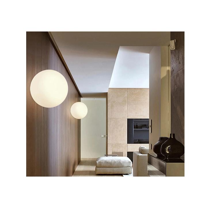 Nordic LED Glass Wall Light Milk White Color Ball Ceiling Light Minimalist Bathroom Corridor Balcony Bedroom Entrance Lighting