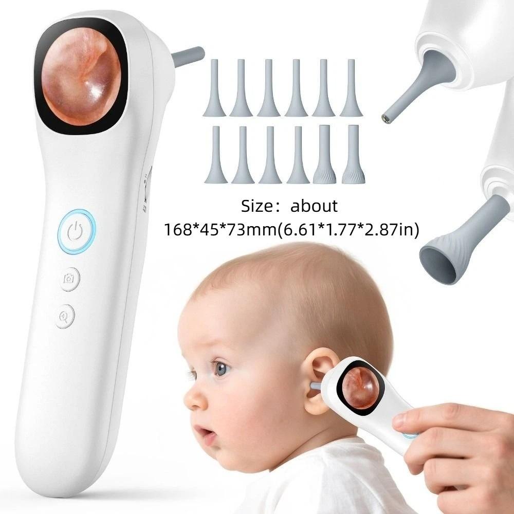1080P HD Ear Camera 1.21 Inch IPS Screen Visual Ear Care Durable Smart Detector  Ear Care
