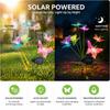Solar Powered Waterproof Fiber Optic Butterfly Stake Lights Color Changing Fairy Lights for Outdoor Garden Patio Yard Wedding