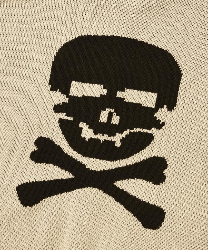 Seuweideu Skull Cowichan Sweater [Beige]
