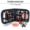 Portable 27-Piece Sewing Kit with Needle and Thread Box