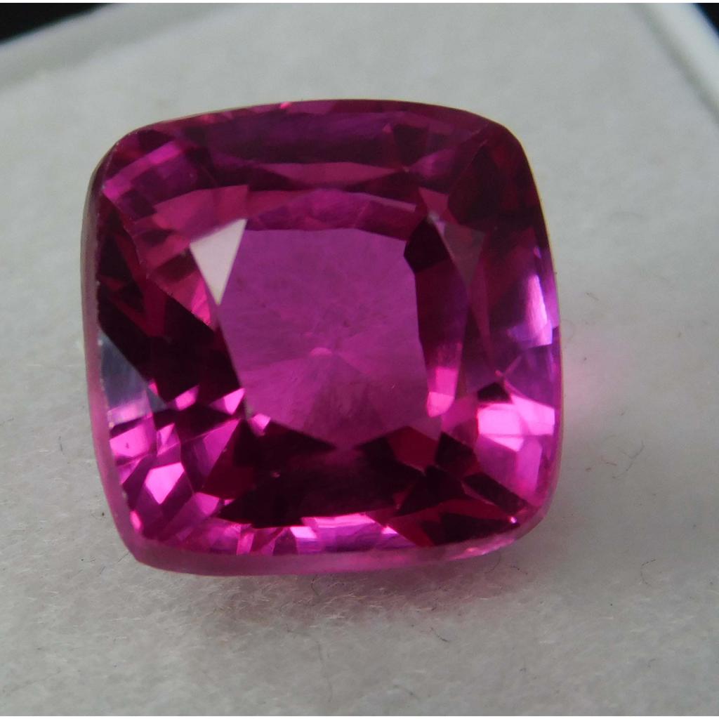 CERTIFIED 8.25 Ct Natural Ruby Pink Loose Gemstone Square Cushion Cut Ruby Gem A-1260