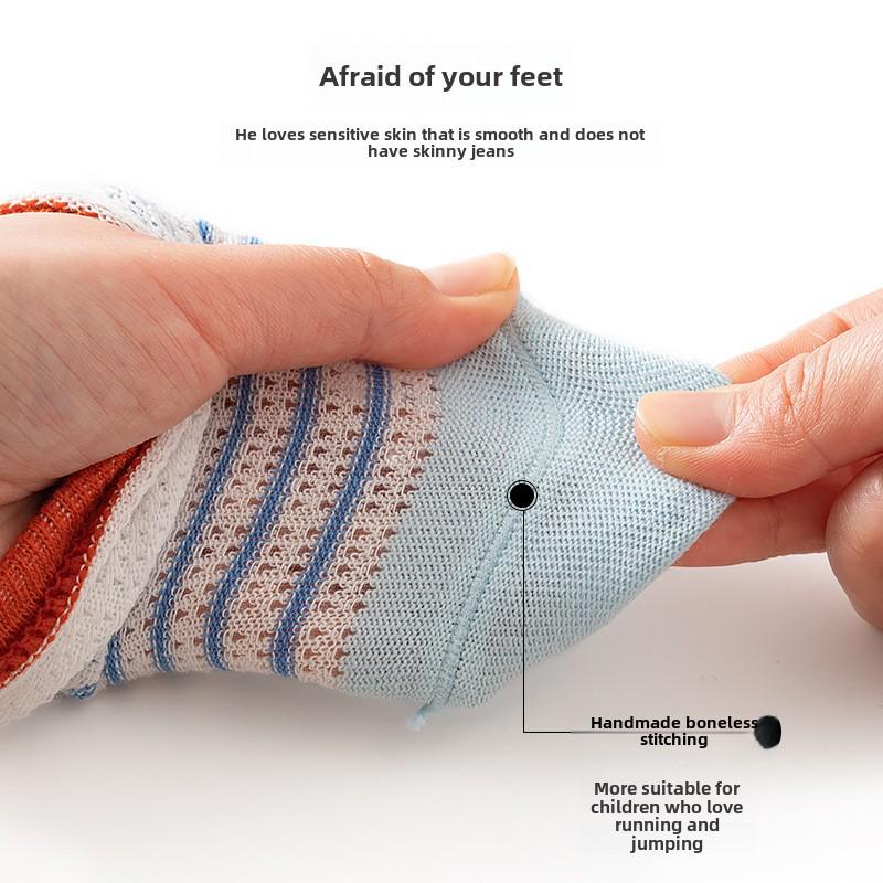 Sommer Mesh Baby- & Kleinkindsocken für 3-Jährige - Atmungsaktive Kurze Socken für Jungen & Mädchen