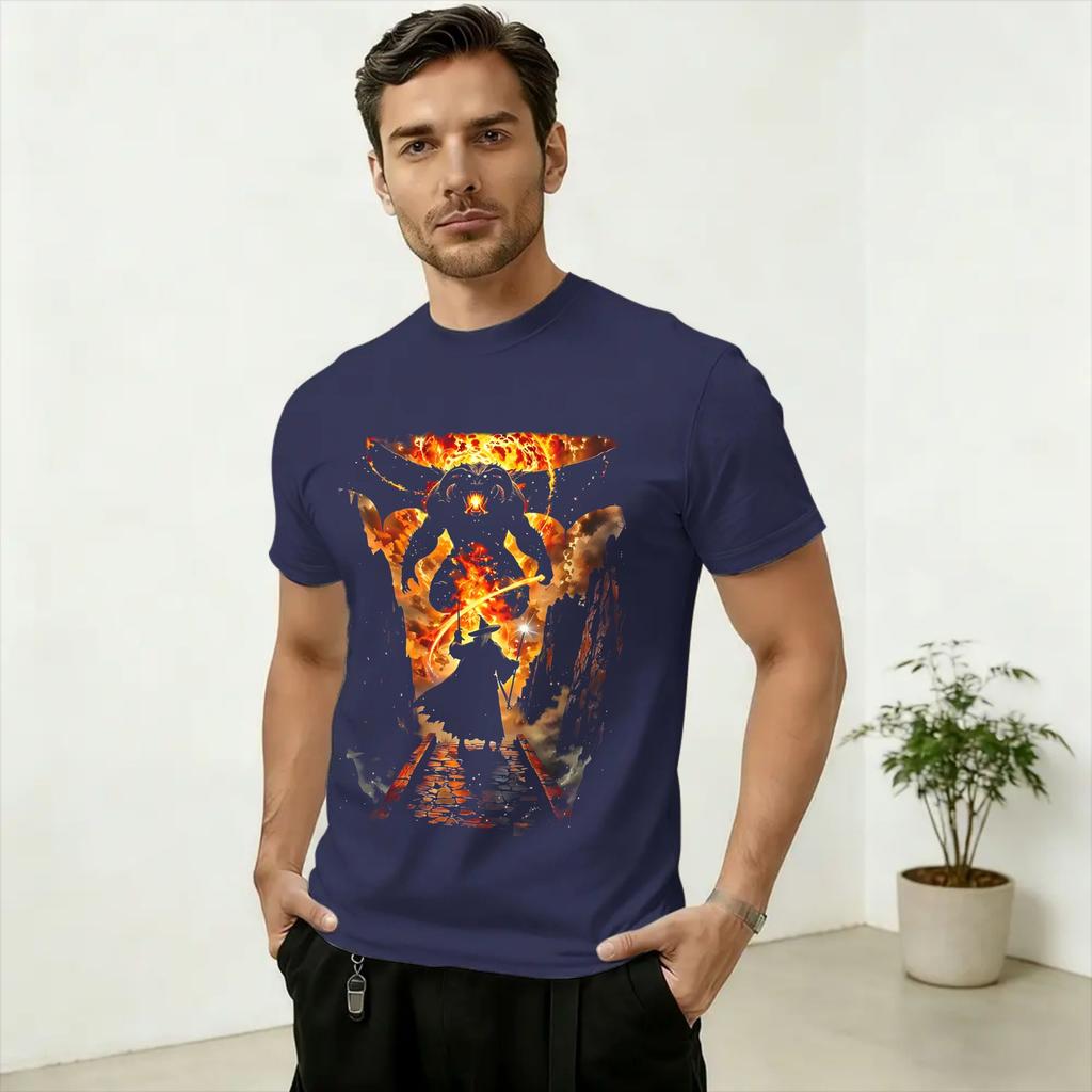Unisexs TShirts SAURON Art Vintage 100 Cotton Tee Shirt Short Sleeve T Shirt O Neck Tops Big Size