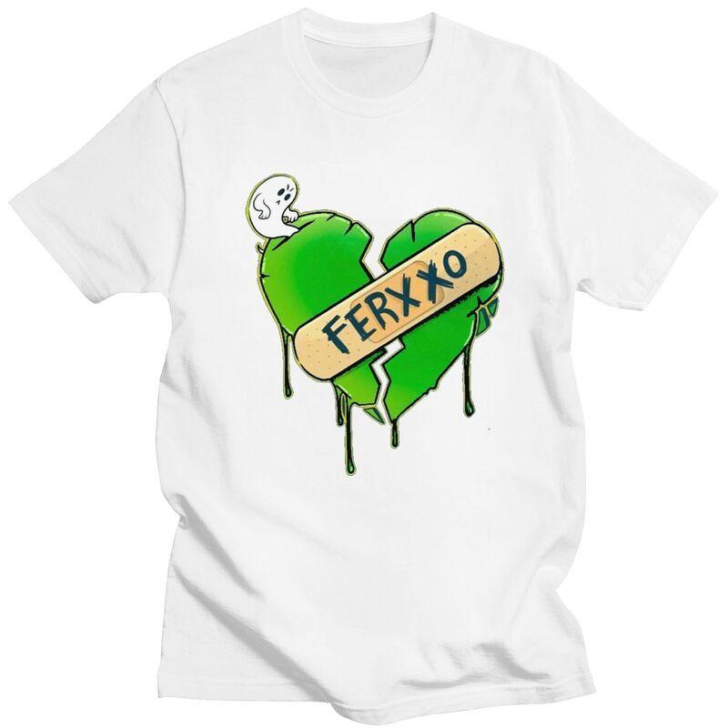 Custom Male Pop Singer Feid Ferxxo T Shirt ShortSleeve Cotton Tshirts Streetwear Tshirt Casual Tees Loose Fit Clothing