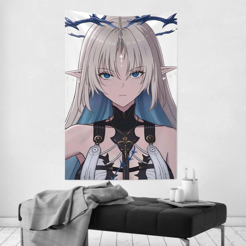 Fleurdelys Anime Game WWuthering Waves Tapestry Room Decor Wall Cloth Party Hanging Background Room Decor Baby Room