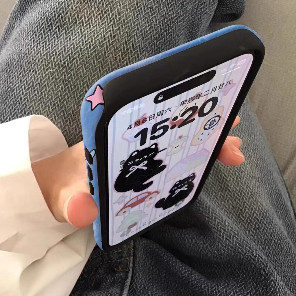 Cute Star Hat Dog for iPhone16promax Mobile Phone Case 13 Apple 15pro Female 17Air Anti-drop 14