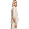 Chemise en flanelle à carreaux femme Urban Classics Turnup - blanc - XS