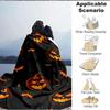 1pc Pumpkin Bat Print Blanket - Lightweight Flannel Throw Blanket For Sofa, Bed, Living Room, Office, Outdoor Travel, Camping, Soft All-Season070