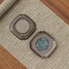 Retro Mother-of-Pearl Coaster Tea Set: Chinese Tea Knife, Anti-Scald Tea Cup Holder, Tea Ceremony Accessories.