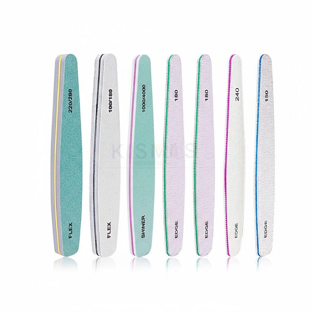

Professional Nail Files and Buffers Set 6 Pcs Double Sided Washable Nail Care Tools for Manicure Pedicure