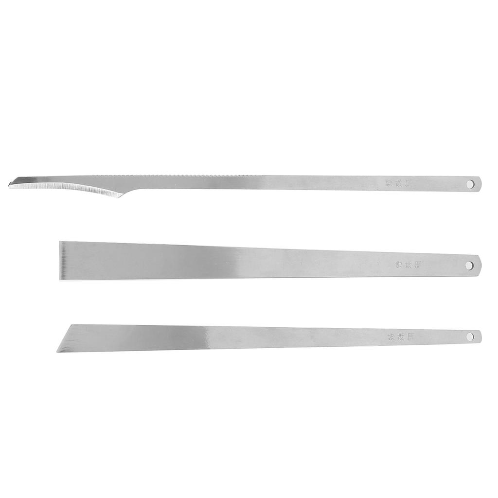 3pcs Pedicure Knife Set Blade Knife Scraper Knife Cuticle Remover Steel Toenail Correction Tools