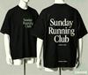 Sunday Running Club for Fan Gift T-shirt Men Women Harajuku Oversized Unisex Short Sleeve Streetwear High Quality Couples Classic Soft Retro Fashion